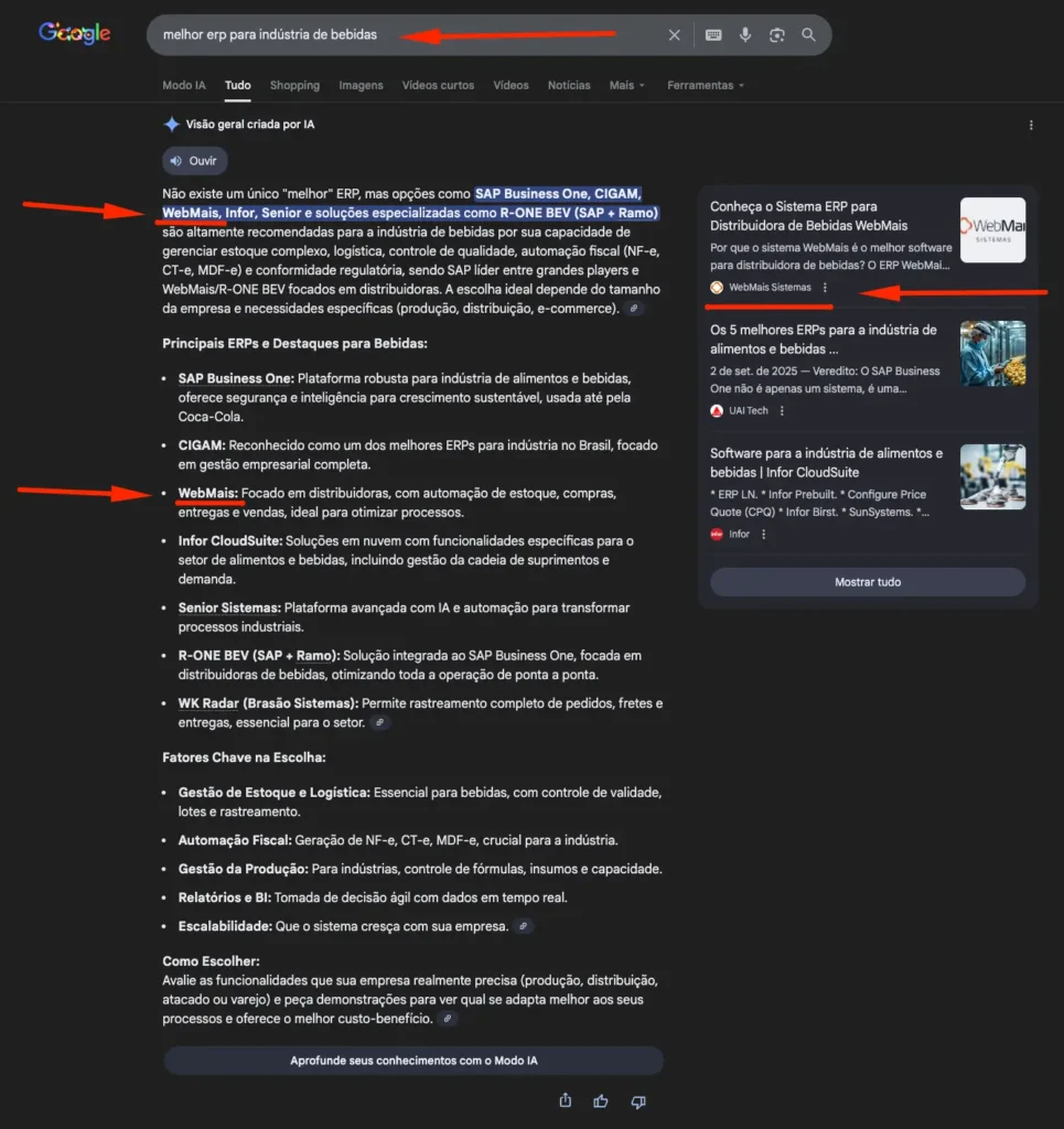 Estudo de Caso - Webmais Sistemas - Melhor ERP para Indústria de Bebidas